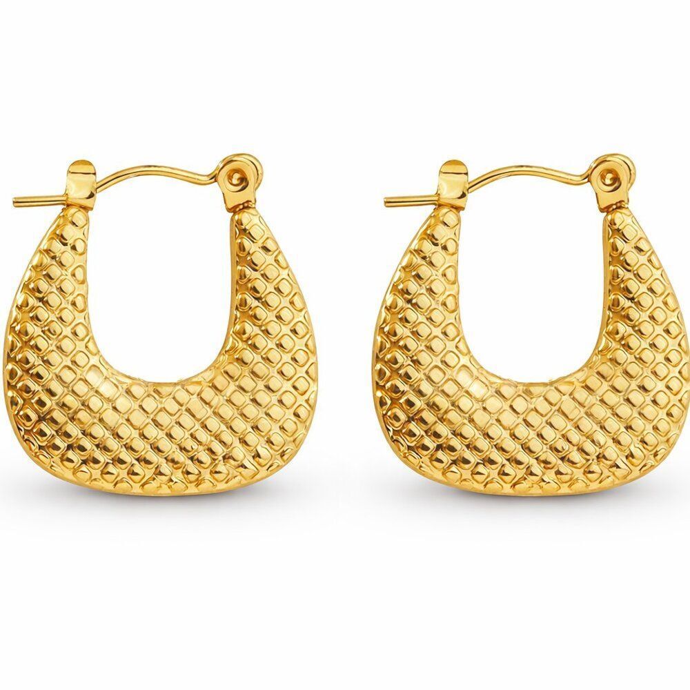 3For$20 Vintage Style U Shape Dot Geometric Stainless Steel Earrings